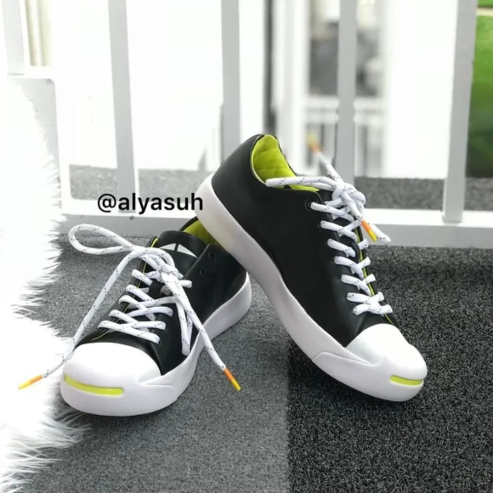 Converse JP Modern LE Black Yellow Shoes Women's AUTHENTIC Size 6.5 158343C